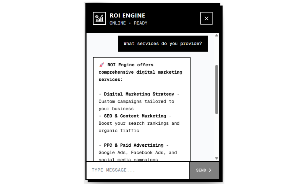 AI Chatbots example 2